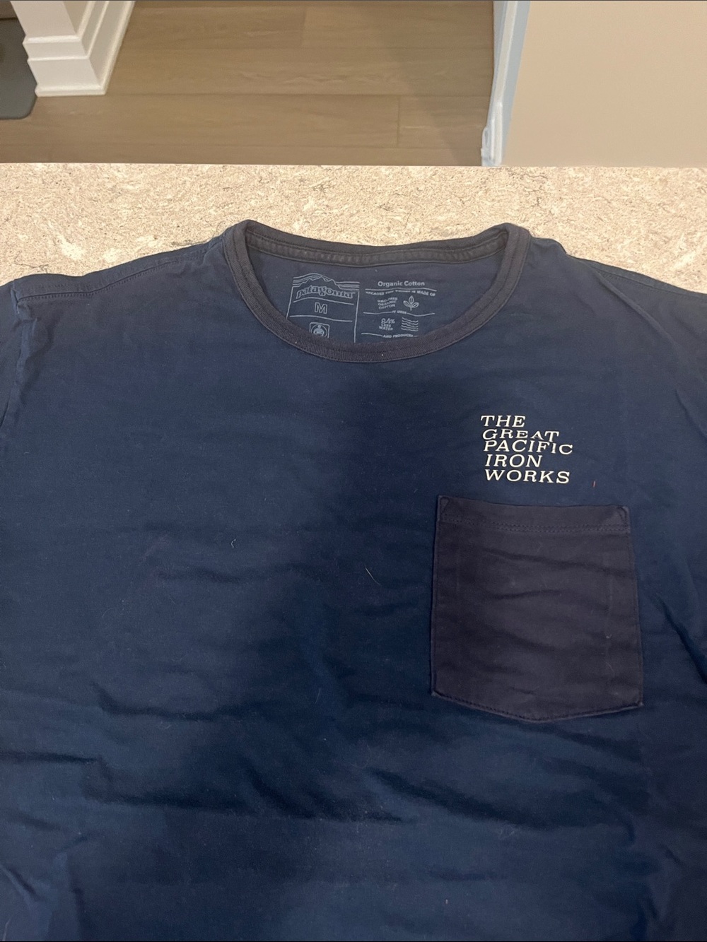 Patagonia Men's Navy Pocket T-Shirt